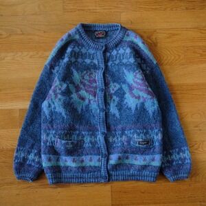 Bagnin Vintage Wool Mohair Knit Cardigan Blue Purple Womens M Preppy
Cozy Winter